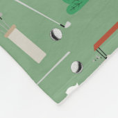 Couverture Polaire Golf Carts Moderne Golfer Golf Thème Motif (Coin)