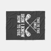 Couverture Polaire Golf - c'est le seul fer (Devant (Horizontal))