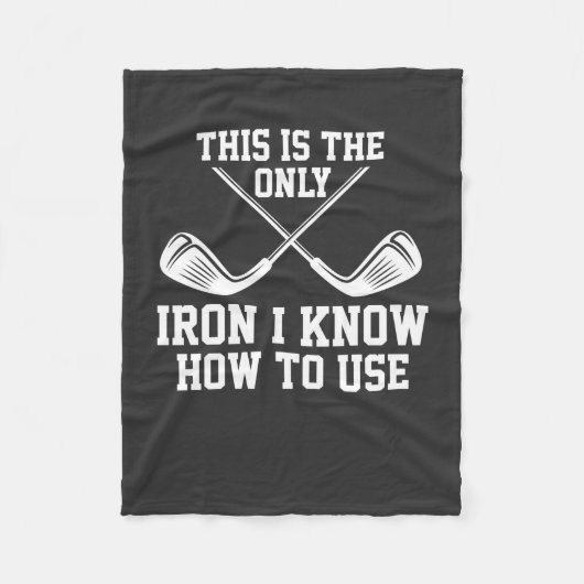 Couverture Polaire Golf - c'est le seul fer (Devant)