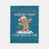 Couverture Polaire Golf Christmas Gingerbread Sweeter Than Your Hole- (Devant)