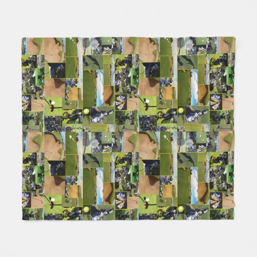 Couverture Polaire Golf Collage (Devant (Horizontal))
