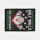 Couverture Polaire Golf For Everybody Santa Ugly Christmas Golfing  (Devant (Horizontal))