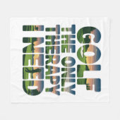 Couverture Polaire Golf la seule thérapie, tendance (Devant (Horizontal))