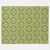 Couverture Polaire Golf Players kaki Logo Monogrammed alloto (Devant (Horizontal))