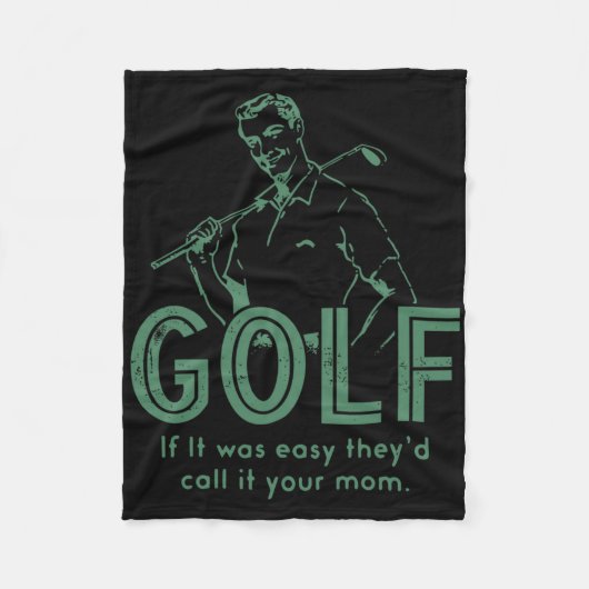Couverture Polaire Golf Si T'Était Facile, Ils L'Appeleraient Ta Mère (Devant)