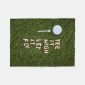 Couverture Polaire Golf tee it high laissez-le voler sur l'herbe vert (Devant (Horizontal))