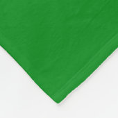 Couverture Polaire GOLF Texte Blanc Moderne avec Rayures sur Vert Cla (Coin)