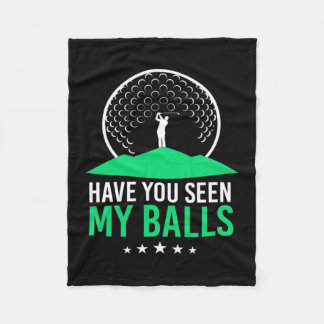 Couverture Polaire Golfer Avez-Vous Vu Mes Boules