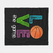 Couverture Polaire Golly filles : Basket-ball - aimez le jeu (Devant (Horizontal))