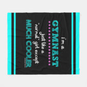 Couverture Polaire Golly filles - je suis un gymnaste (Devant (Horizontal))