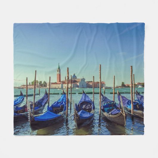 Couverture Polaire Gondolas à Venise, Italie (Devant (Horizontal))