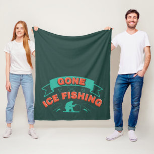 Couverture Polaire Gone Ice Fishing Hobbyist Hobbyist de l'hiver