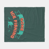 Couverture Polaire Gone Ice Fishing Hobbyist Hobbyist de l'hiver (Devant (Horizontal))