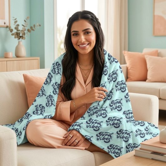 Couverture Polaire Good Vibes Fleece Blanket