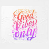 Couverture Polaire Good Vibes Only Script Badge (Devant (Horizontal))