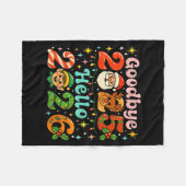Couverture Polaire Goodbye 2025 Hello 2026 Cute Christmas New Year  (Devant (Horizontal))