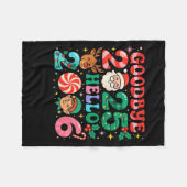 Couverture Polaire Goodbye 2025 Hello 2026 Cute Christmas New Year  (Devant (Horizontal))
