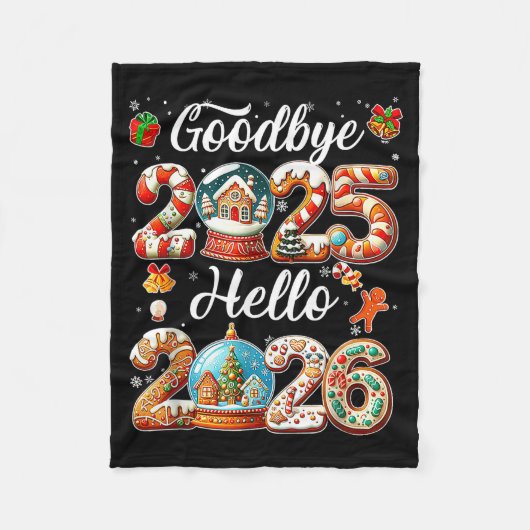 Couverture Polaire Goodbye 2025 Hello 2026 Happy New Year's Eve Chris (Devant)