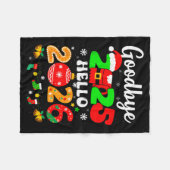 Couverture Polaire Goodbye 2025 Hello 2026 Happy New Year's Eve Chris (Devant (Horizontal))