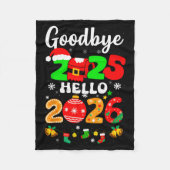 Couverture Polaire Goodbye 2025 Hello 2026 Happy New Year's Eve Chris (Devant)