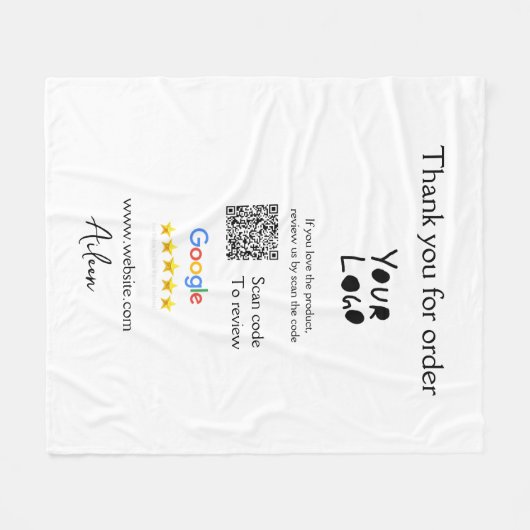Couverture Polaire Google examen logo entreprise site Web scanner cod (Devant (Horizontal))