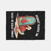 Couverture Polaire Goose Might Have To Call In Silly Today  (Devant (Horizontal))