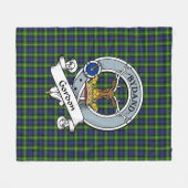 Couverture Polaire Gordon Clan Badge Tartan Plaid (Devant (Horizontal))