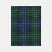 Couverture Polaire Gordon Clan Royal Blue et Green Tartan (Devant)
