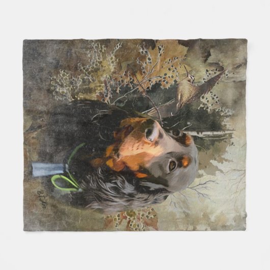 Couverture Polaire Gordon Setter (Devant (Horizontal))