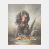 Couverture Polaire Gordon setter avec faisans, Art (Devant)
