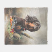 Couverture Polaire Gordon setter avec faisans, Art (Devant (Horizontal))