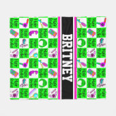COUVERTURE POLAIRE GORGEOUS GREEN HAIR STYLISY (Devant (Horizontal))