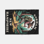 Couverture Polaire Gorham New Hampshire Nh Mountains Hiking Trail Moo (Devant (Horizontal))