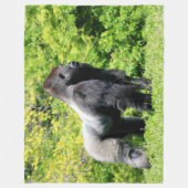 COUVERTURE POLAIRE GORILLA EN ARGENT GRAND (Devant)