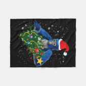 Couverture Polaire Gorille de Noël amusant Tag (Devant (Horizontal))