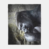 Couverture Polaire Gorille de Silverback dans la pensée profonde (Devant)