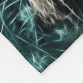 Couverture Polaire Gorille fractale dans le pré (Coin)