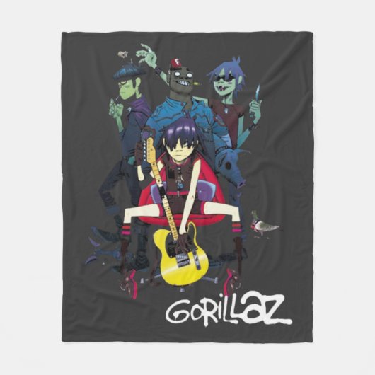 Couverture Polaire Gorrillaz T-Shirt (Devant)