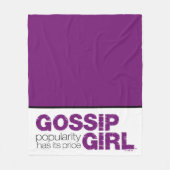 Couverture Polaire Gossip Girl - La Popularité A Son Prix (Devant)