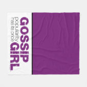 Couverture Polaire Gossip Girl - La Popularité A Son Prix (Devant (Horizontal))