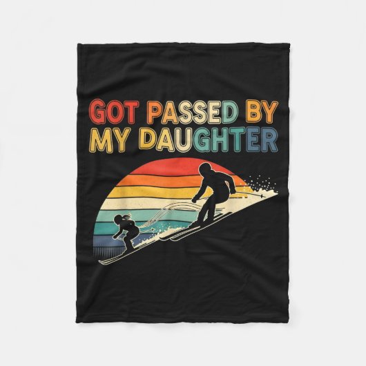 Couverture Polaire Got Ped By My Daughter Funny Ski  (Devant)