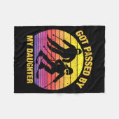 Couverture Polaire Got Ped By My Daughter Funny Skiing Family  (Devant (Horizontal))