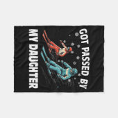 Couverture Polaire Got Ped By My Daughter Funny Skiing Funny Family D (Devant (Horizontal))