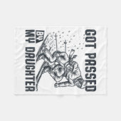 Couverture Polaire Got Ped By My Daughter Funny Skiing Ski Dad Winter (Devant (Horizontal))