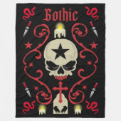 Couverture Polaire Goth Day Art gothique Fleece Blanket (Devant)