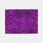 Couverture Polaire goth pourpre et noir de Halloween de toile (Devant (Horizontal))