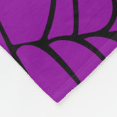 Couverture Polaire goth pourpre et noir de Halloween de toile (Coin)