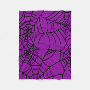 Couverture Polaire goth pourpre et noir de Halloween de toile