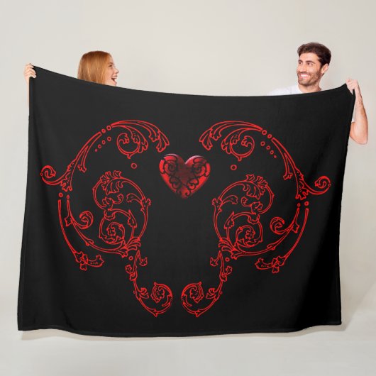 Couverture Polaire Goth Romantique, Délicat (En situation)