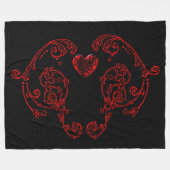 Couverture Polaire Goth Romantique, Délicat (Devant (Horizontal))